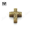 Gemmae Naturales expoliti 24K Aurum Crucis Agate Druzy Lapides