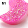 Lupum Agate Druzy Stone Moon Shape Pink Color Naturalis Druzy