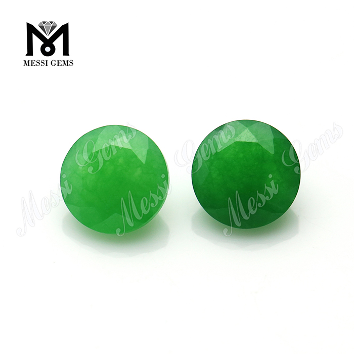 sale calidum 8mm rotundum faceti Jade laxum naturale viridis jade