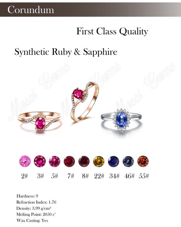 Corundum Gemstone Fancy Cut Ruby Price Synthetic Ruby
