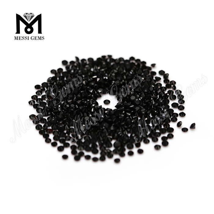 Pretium officina lapidis 2mm, lapidis achates naturalis nigerrimi