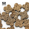 Flower Shape Rose Gold Druzy Stones for Jewelry Makeing, Druzy Agate Stone