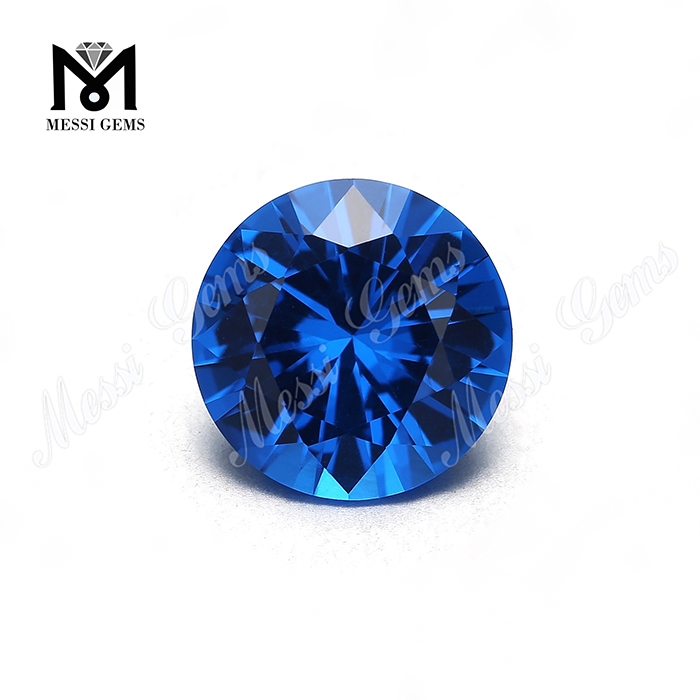 Nano lapis 10mm caeruleus rotundus egregie caesus