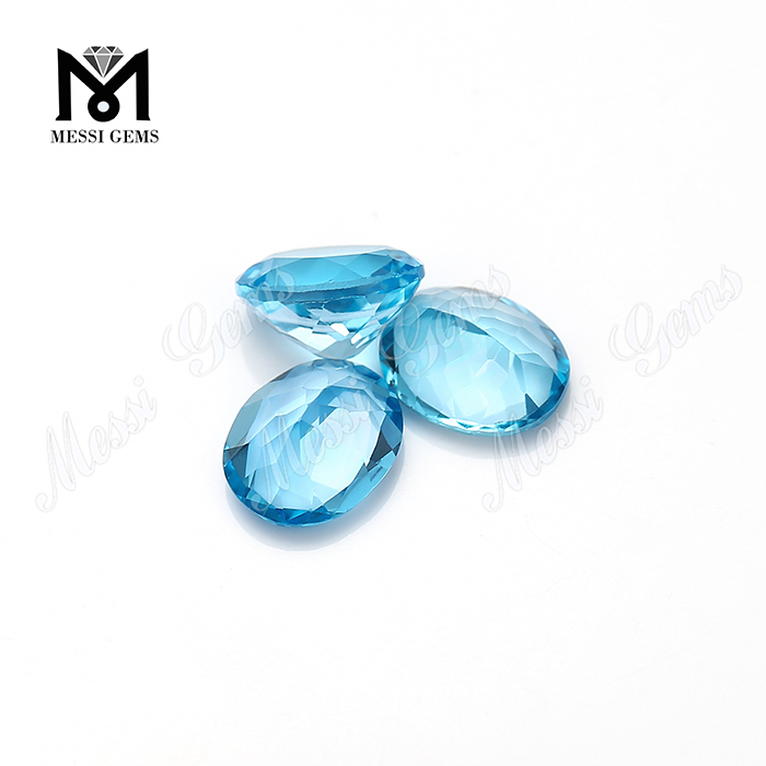 Radiation Blue Color Natural Topazius gemmis solutis