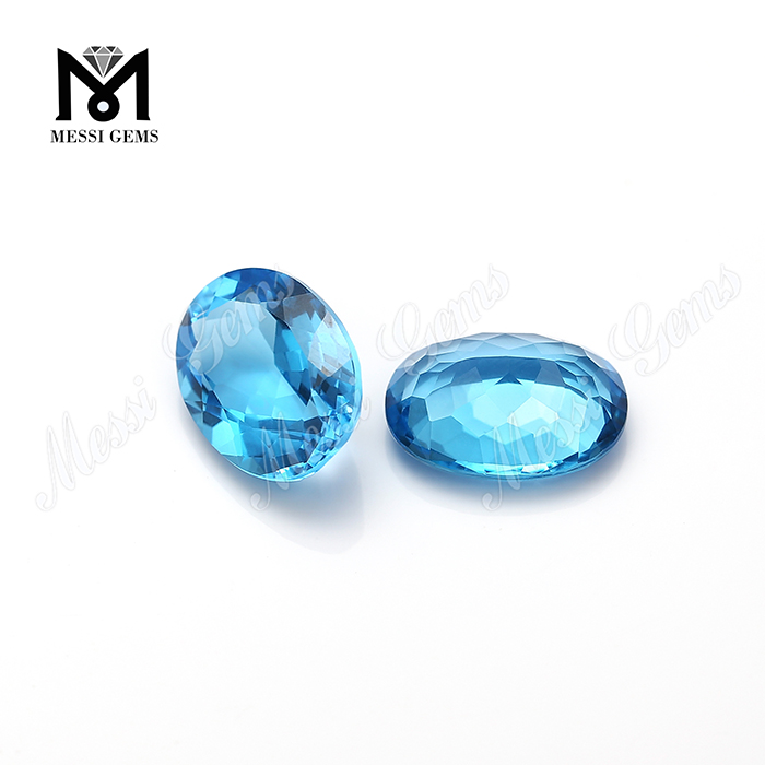 Radiation Blue Color Natural Topazius gemmis solutis
