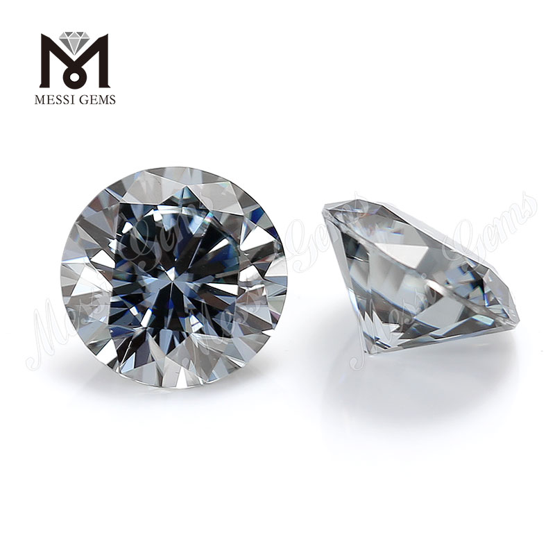 QUALITAS DEF iaspis moissalitas moissanite Gray 3.7mm-4.0mm lapis moissanite