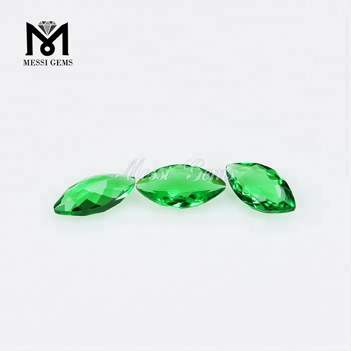 Solve Gemstones Marchionis Cut 4 x 8mm Lapis Emerald Color Vitri