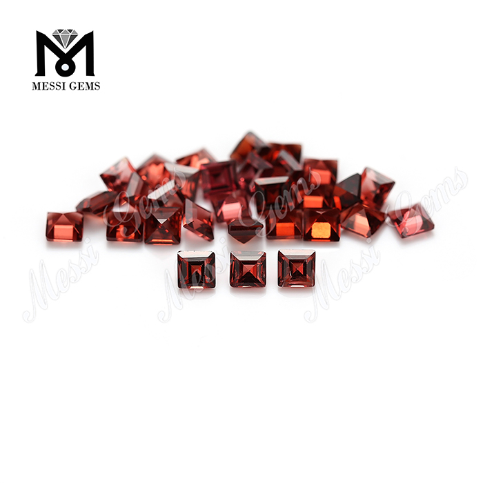 Gemma naturalis Lupum 3x3mm figura quadrata carbunculi pretio