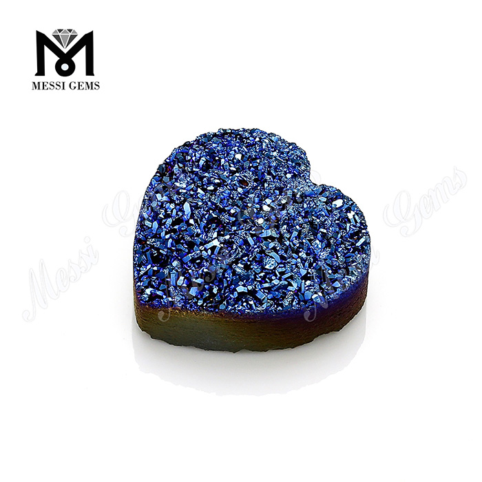 Naturalis Druzy Cordis Figura 12x12mm Blue Druzy Agate Stone solve
