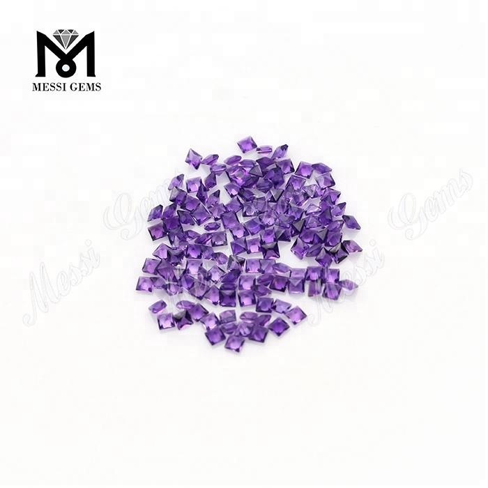 Quadratus 2.5 x 2.5 mm lapis amethystus naturalis