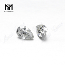 1carat pirum cut def moissanite hyalina adamas Lupum pretium soluta gemma