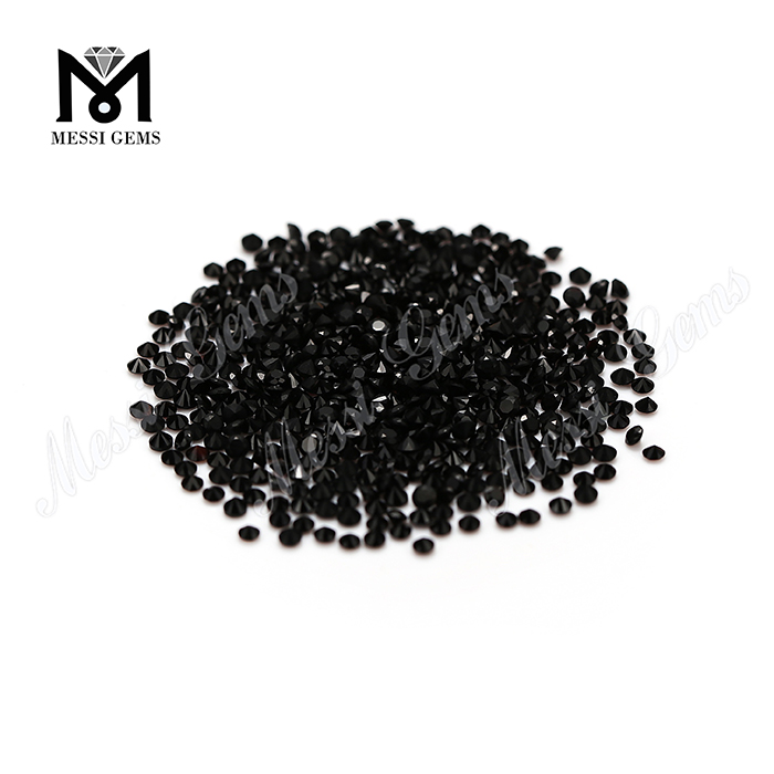 Pretium officina lapidis 2mm, lapidis achates naturalis nigerrimi