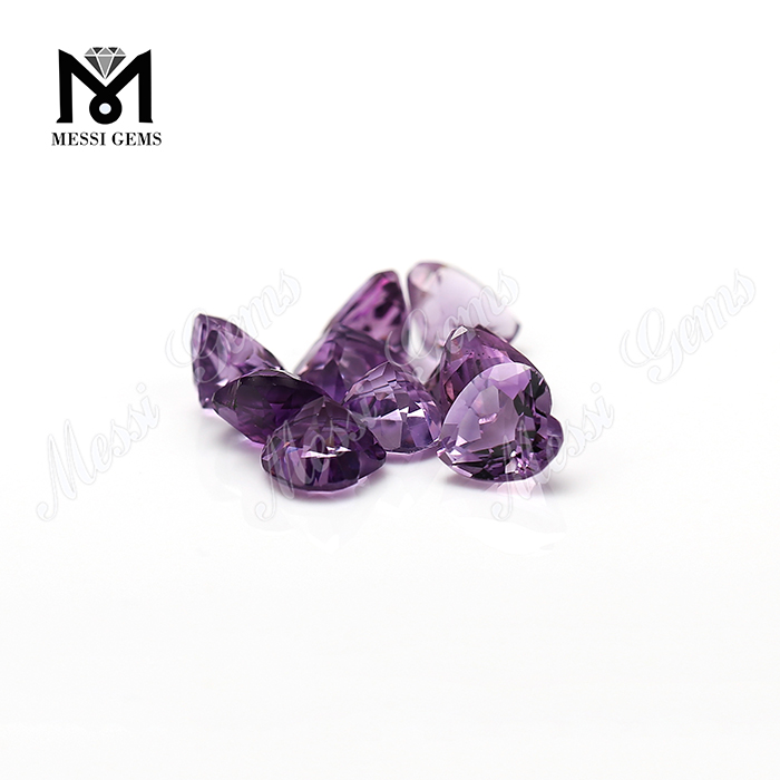 Qualitas cor lapidis crystallini naturalis amethystus sectus pretium per carat
