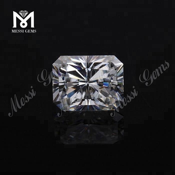 DEF Super White Moissanite Adamas Stone Price 1.5 Carat Octagon Cut Synthetic