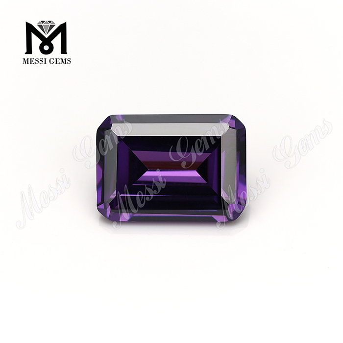 synthetica octagonum figura amethystus zirconia gemmae solutae