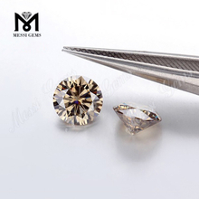 5.0mm Champagne Moissanites Diamond Top Machina Cut Lab Creata solve moissanite