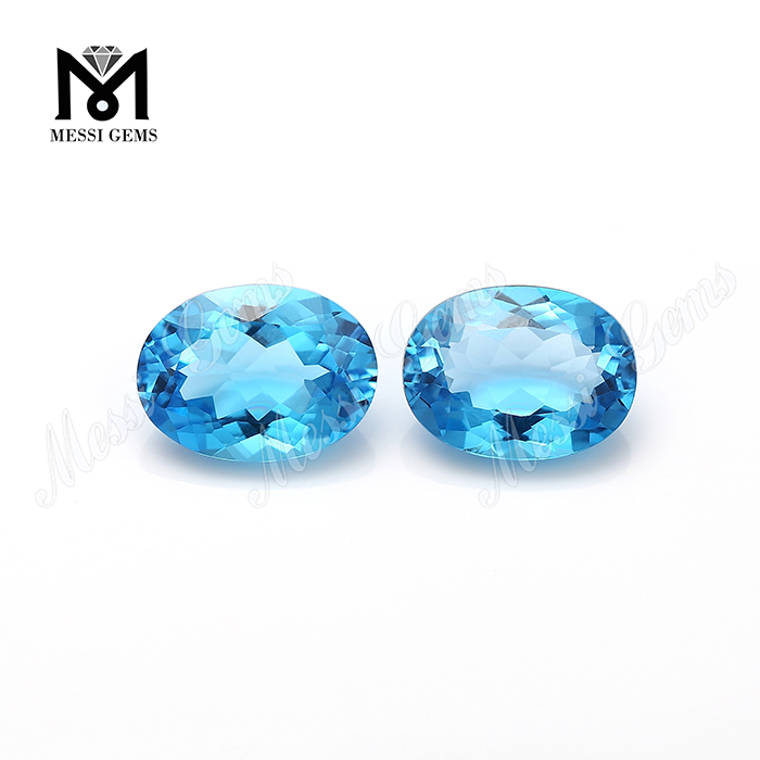 Radiation Blue Color Natural Topazius gemmis solutis