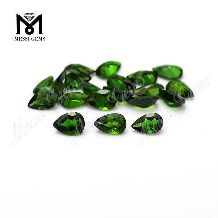 Hot Sale Pear Cut solve High Quality solve Gemstone Natural Chrome Diopside