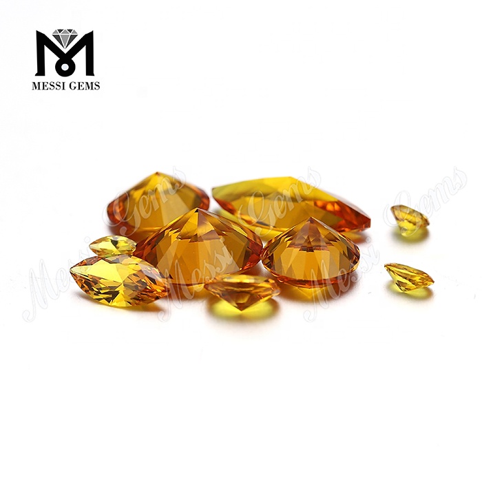 Hot Sale 10*12mm Oval Citrine Color Nanosital Stone