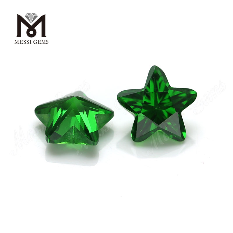 Synthetica Star Cut 9x9mm Green Cubic Zirconia CZ Gemstone Price