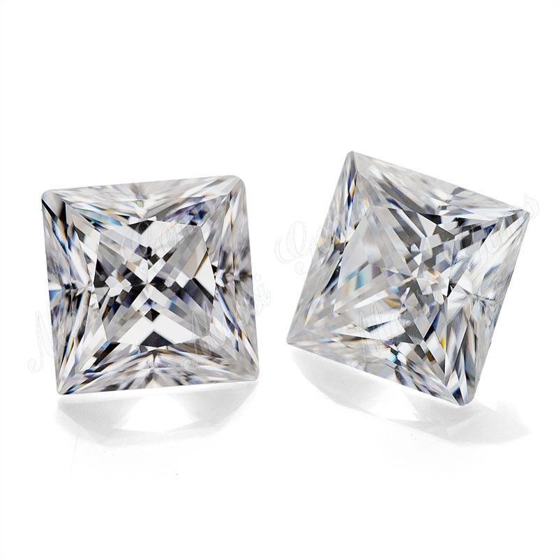 princeps quadratus recisa lapis moissanite ungue adamantino