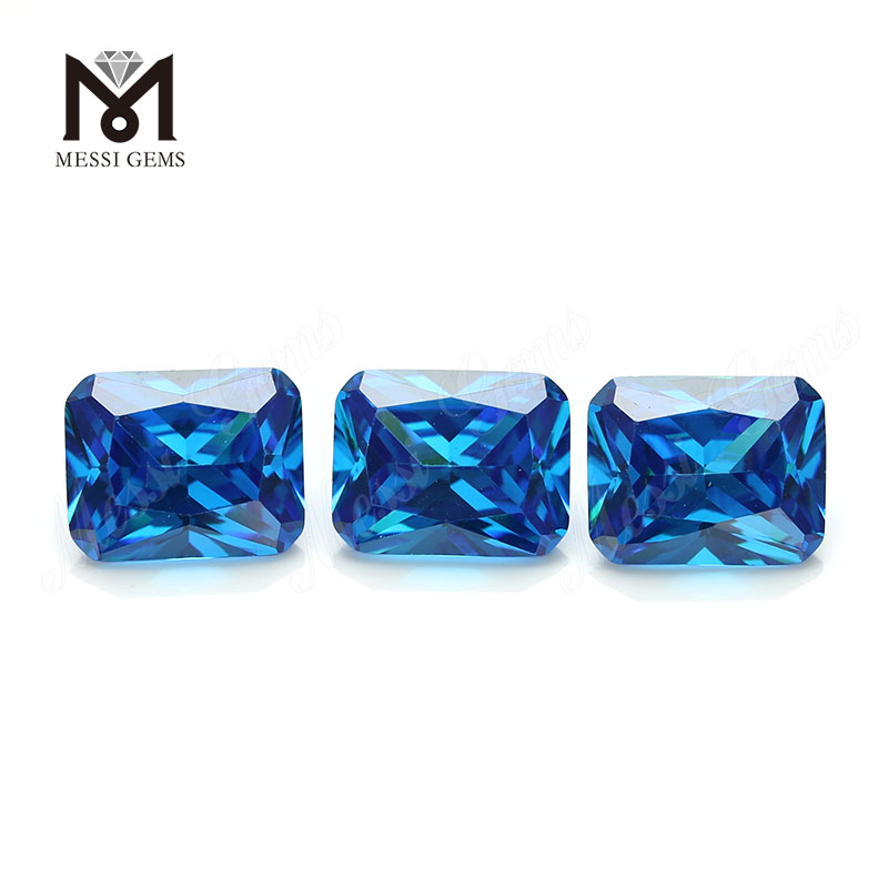 Synthetica Cubica Zirconia Tutus Price Octagon Cut Aqua CZ Stone