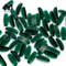 NANO cristallus smaragdus color lapis vitreus pro ornamento