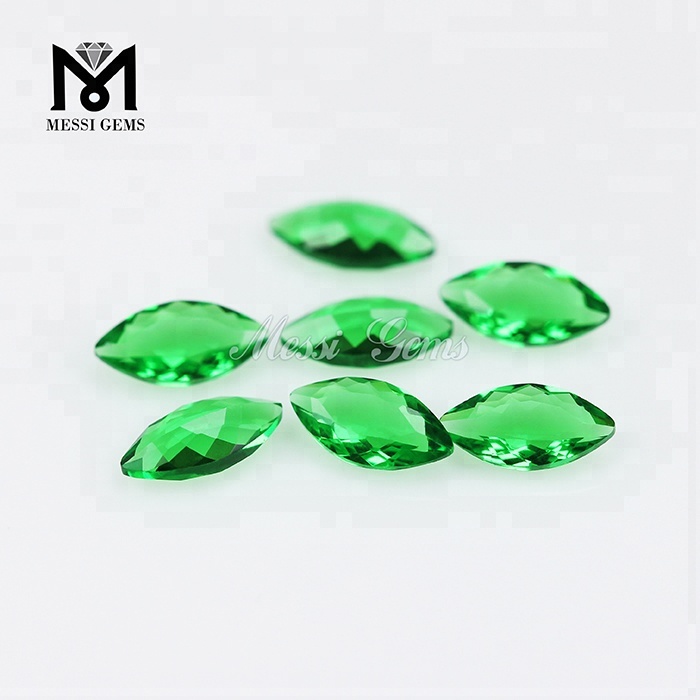 Solve Gemstones Marchionis Cut 4 x 8mm Lapis Emerald Color Vitri