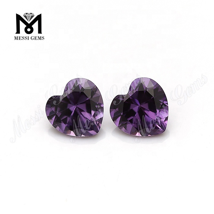 Cor sectis 7x7mm # XLVI synthetica alexandrite lapides pretio