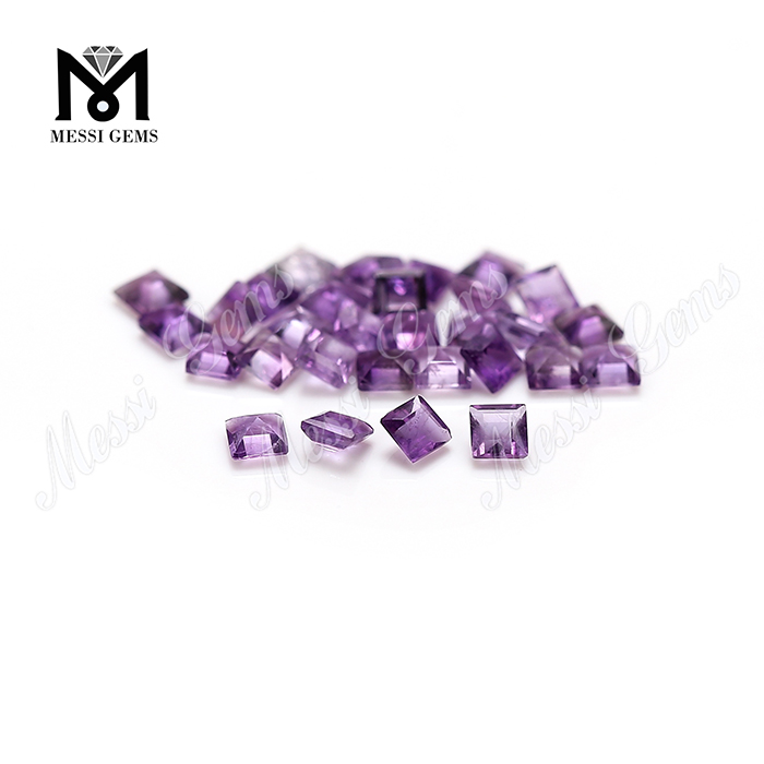 Natural Gemstone 2.5mm Quadratus Figura Amethystus Stone Prices Solve