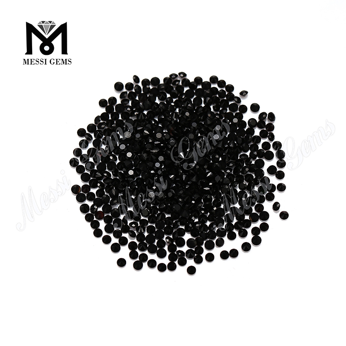 Pretium officina lapidis 2mm, lapidis achates naturalis nigerrimi