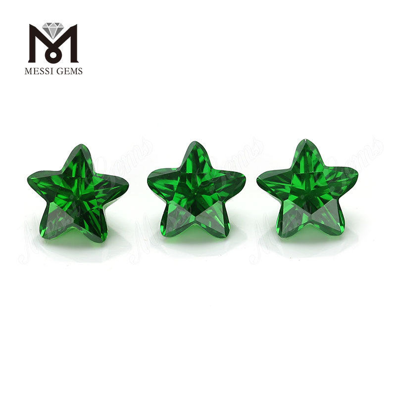 Synthetica Star Cut 9x9mm Green Cubic Zirconia CZ Gemstone Price