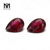 Solve 8 * 12mm Pear Cut Red Ruby Color solve Nano Saxa