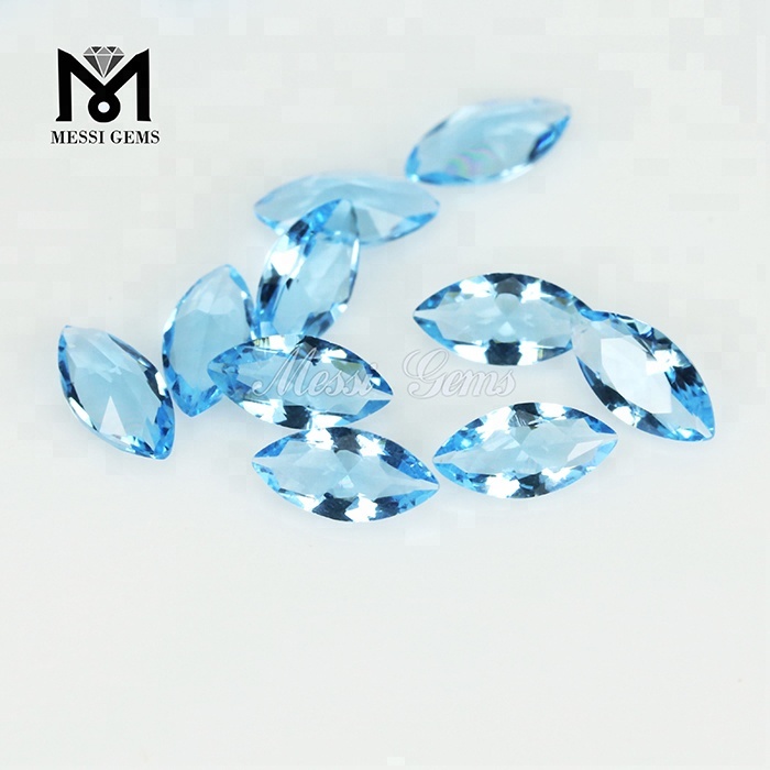Faceted Lux ​​Blue Marchionis 3 x 6mm Vitri solve Gemstones