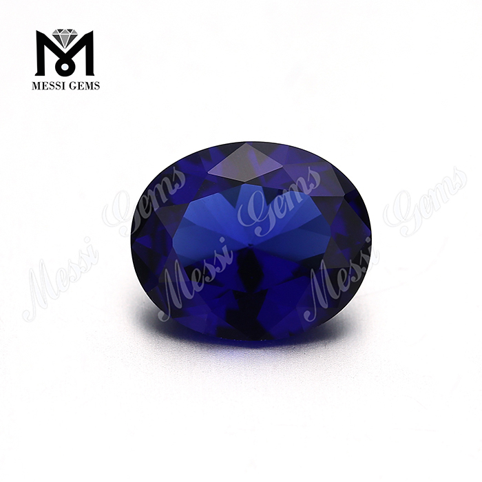Lapis artificialis Crystal 12x14 Sapphirus Nanositalis Oval Cut