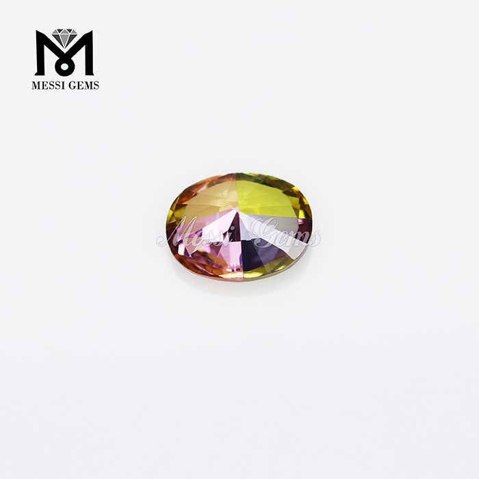 New Style 7x14mm Oval Mixed Color Cubic Zirconia