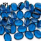Tutus 15x20 Synthetic Concave Cut Blue Glass Gemstone