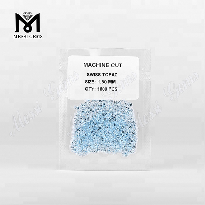 Small Size Round Shape Blue Topaz 1.5mm Naturalis solve Gemstones