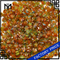 Millefiori 8mm rotundi, gemmae vitreae bicolores