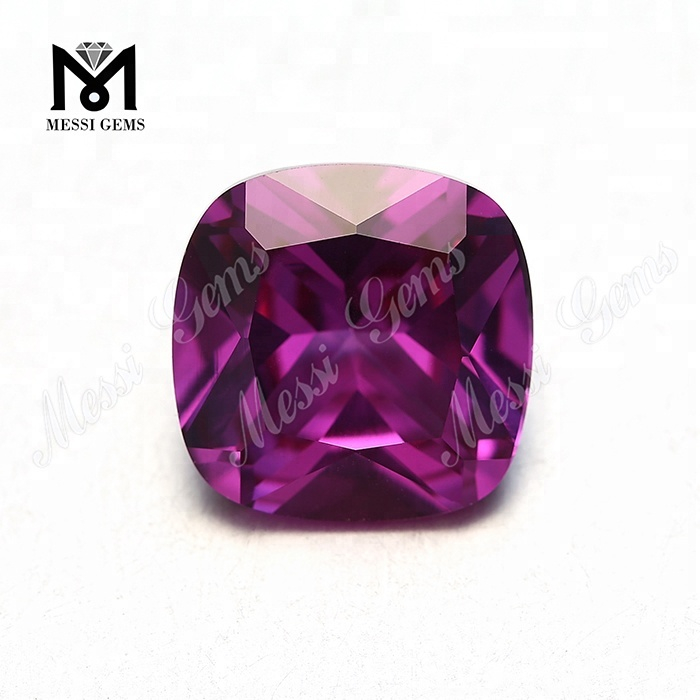 color mutabilis # 46 pulvinus rubinus 12* 12mm syntheticum corundum rubinus lapis pretiosus
