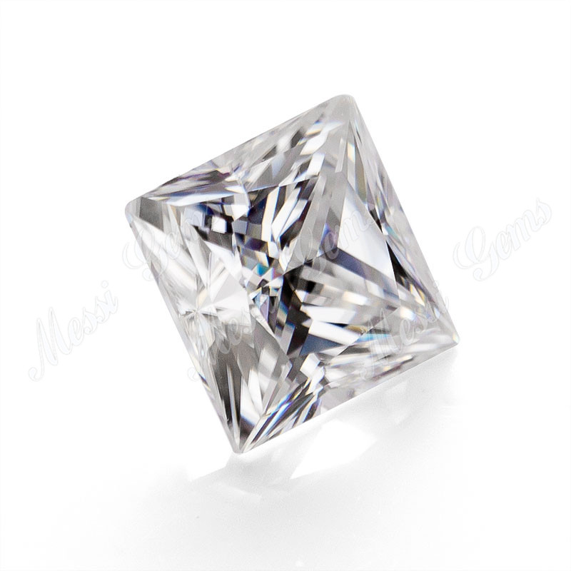 princeps quadratus recisa lapis moissanite ungue adamantino