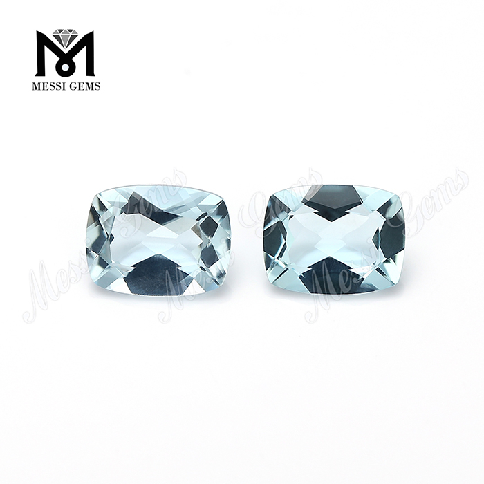 Clean Quality Longated Cushion Natural Aquamarine Lapides