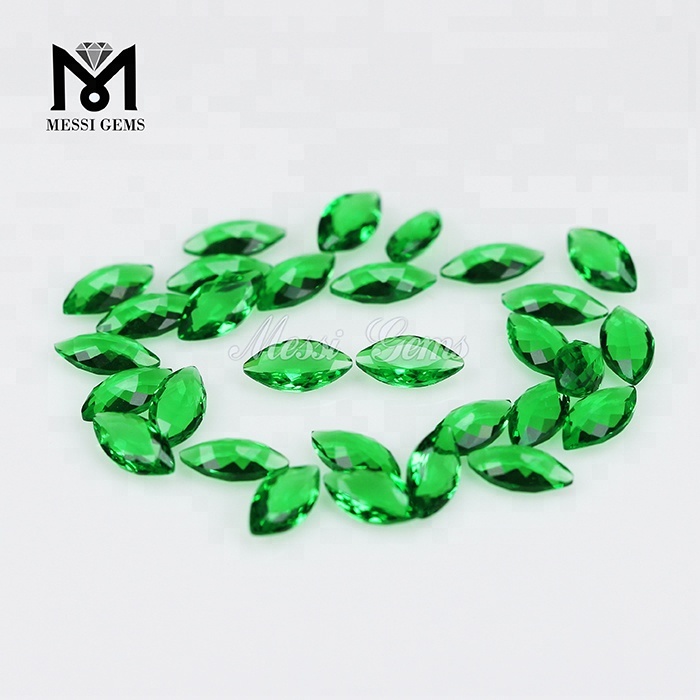 Solve Gemstones Marchionis Cut 4 x 8mm Lapis Emerald Color Vitri