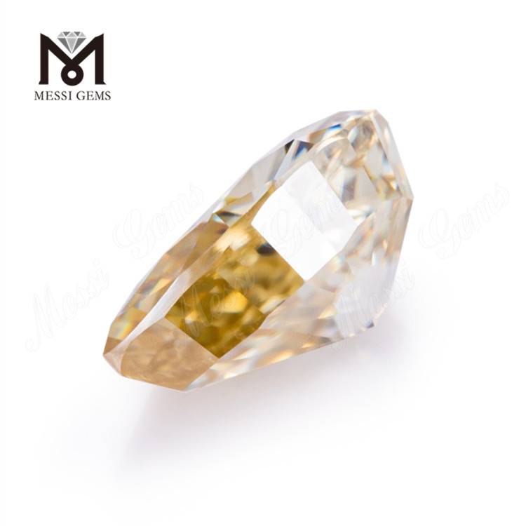 Pirum solutam moisanite 8 * 12mm Yellow moissanite lapidibus amet elit