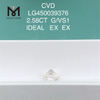 2.58 carats G VS1 IDEL Cut Circum CVD lab adamantibus