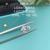 1.07 carat D VS2 Clarity Grade OVAL lab adamantes HPHT