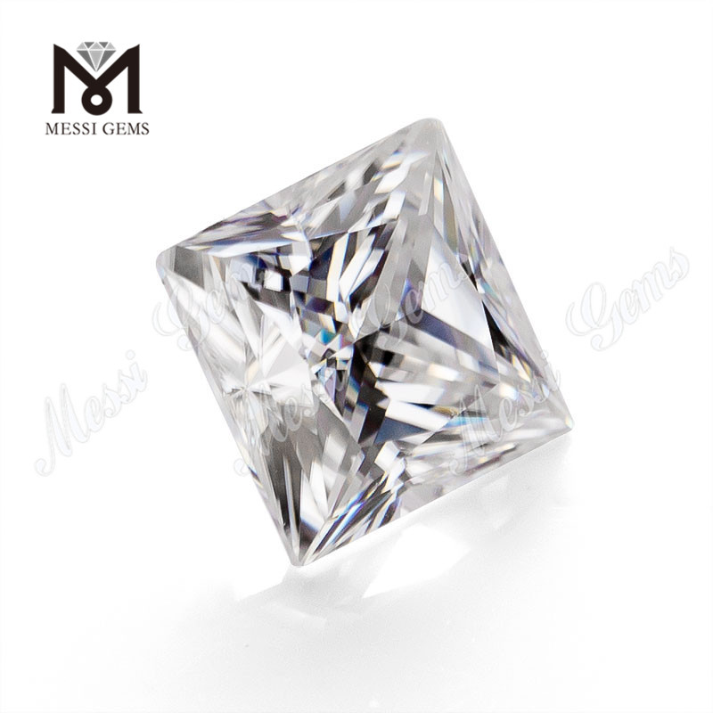 Solve synthetica princeps 7x7mm 2 carat D color albus pretium per carat moissanite