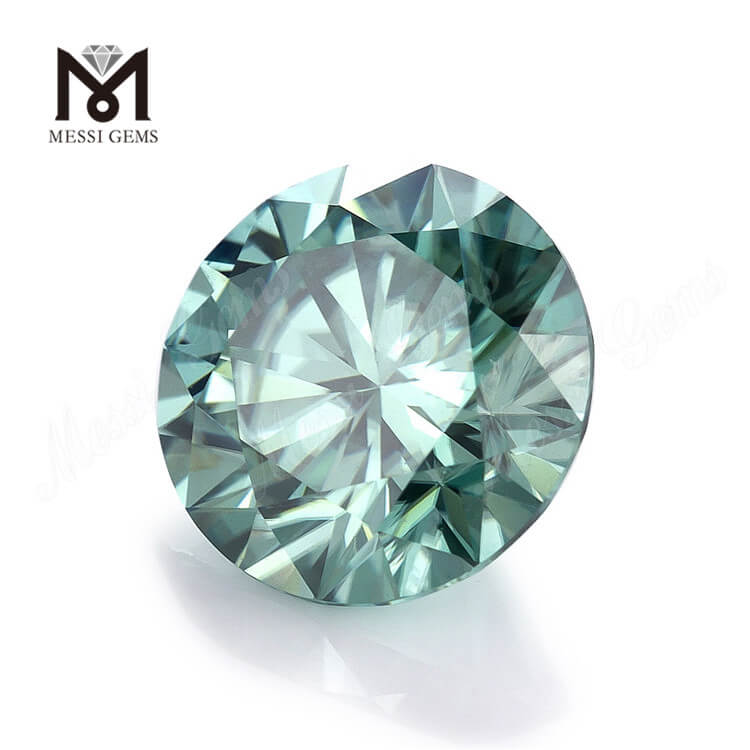 GRA Round Cut Tutus pretium Green 8mm syntheticum moissanite