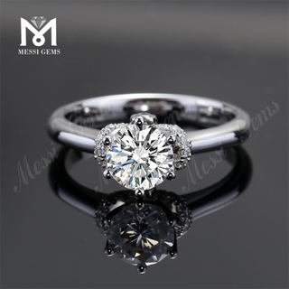 1 carat custom 14k 18k anulus aureus gemmatus moissanite