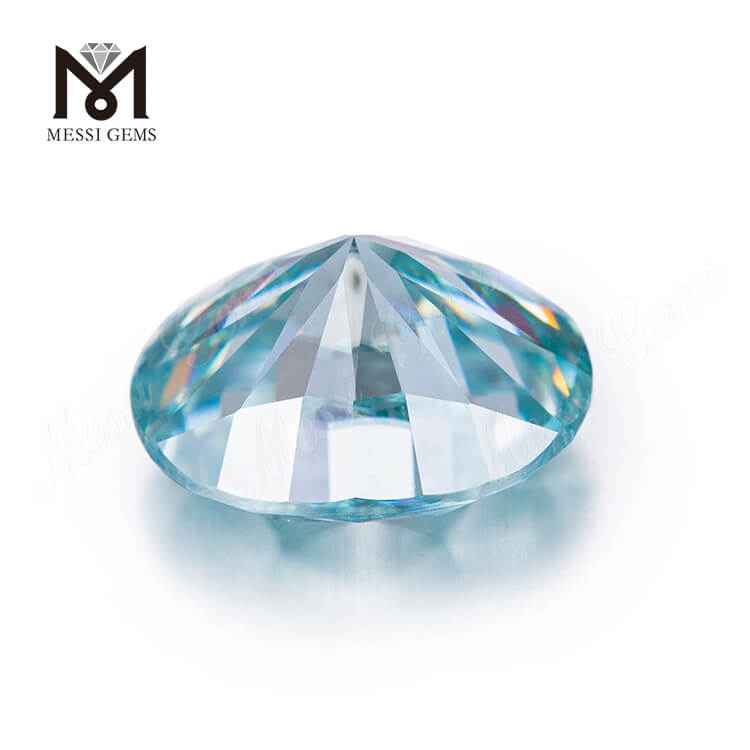 8*10-10*12mm Oval Sea Blue Synthetic Moissanite Top Quality